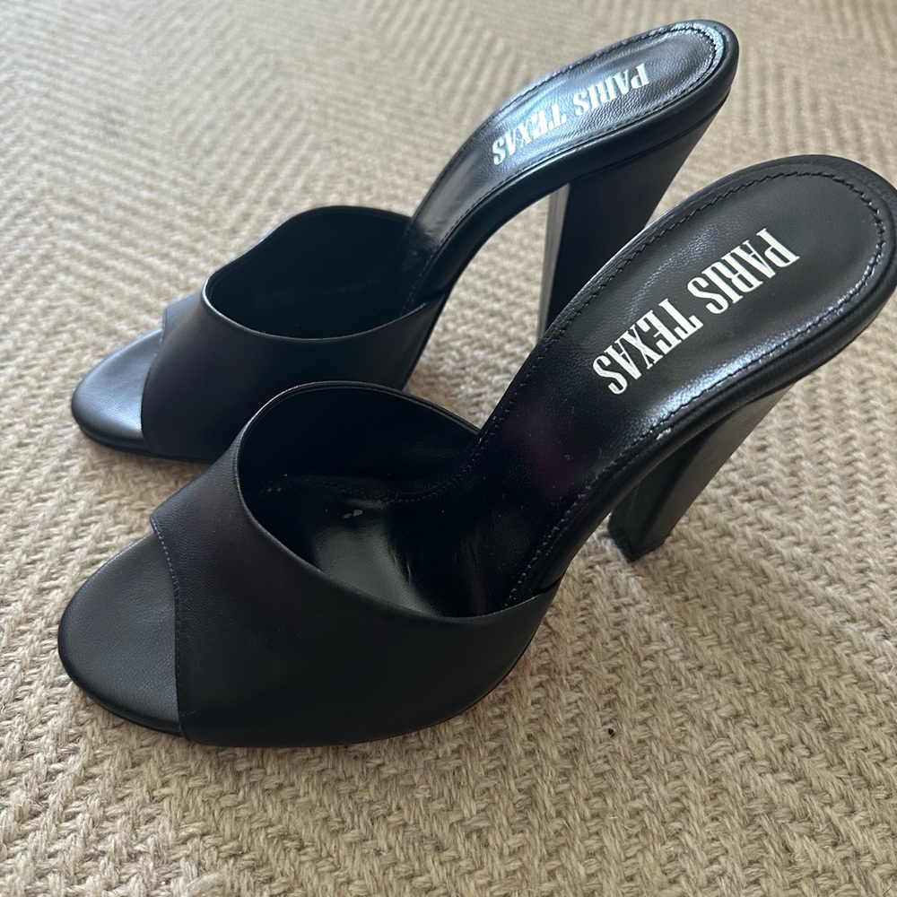 Paris Texas Olivia Mule, Black size 36.5